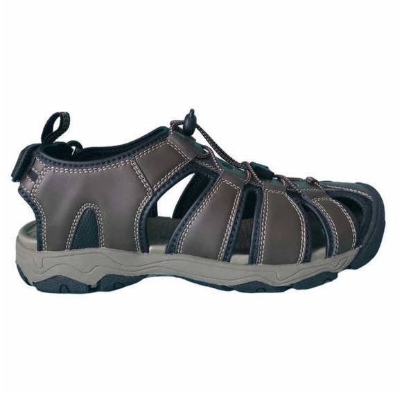 NWT KHOMBU MEN Closed Toe Sandal BROWN size 10 - Picture 2 of 4